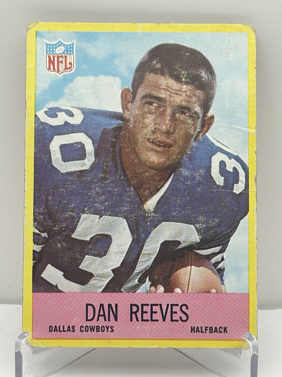 1967 Philadelphia - Dan Reeves #58 (RC) Dallas Cowboys, Vintage, Rookie Football