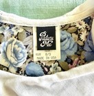 Vintage Picture Me Girls Dress Teen Size 8/3 Made in USA Blue & Pink Floral Lace — photo 3