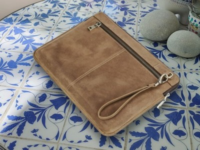 Custom Cowhide Leather 14.2'' MacBook Pro 13.3'' MacBook Air Case Cover Sleeve