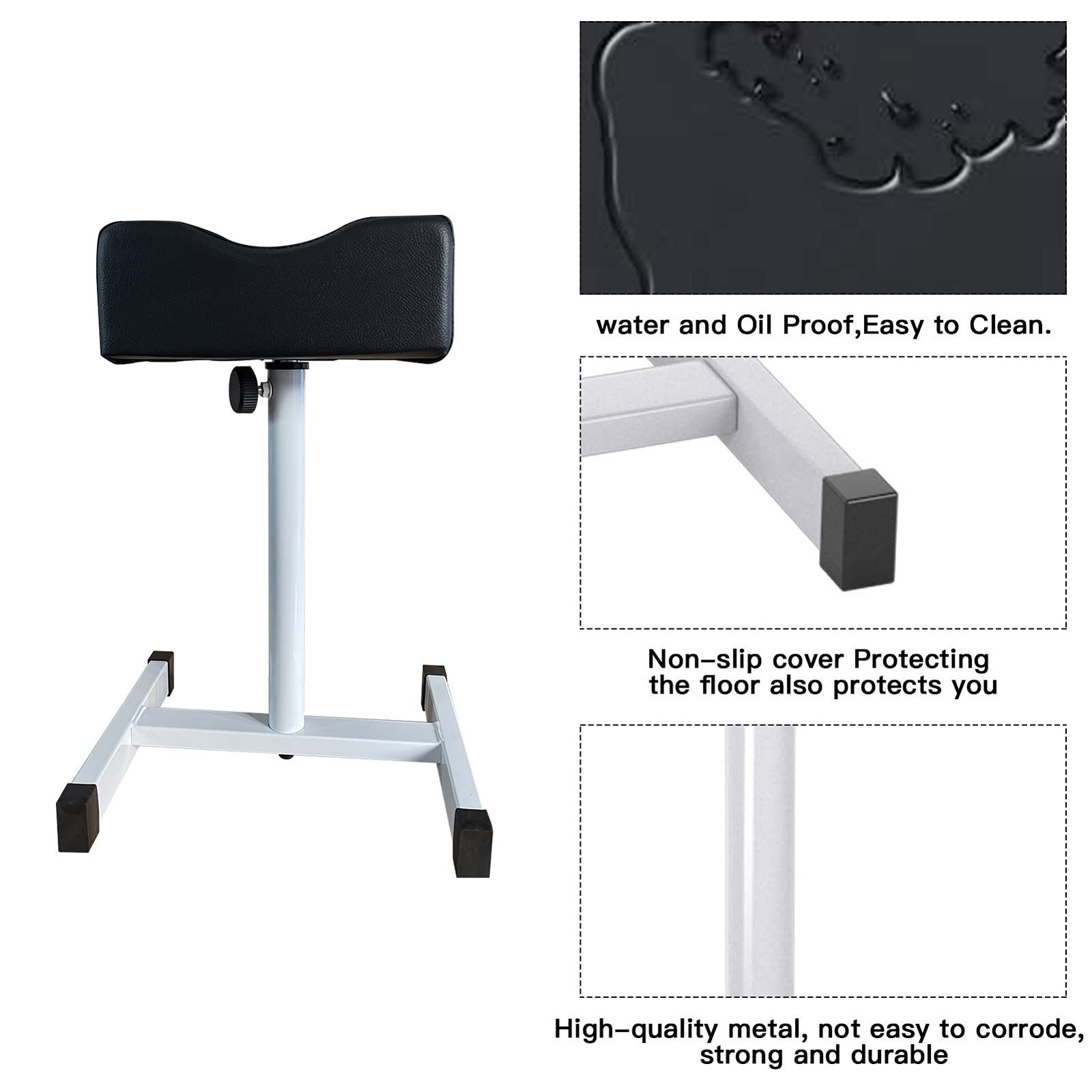 Pedicure Foot Rest,Adjustable Height Pedicure Stool,Pedicure Stand for Home S...