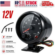 3.75 12v Universal Car Tachometer Gauge Meter With Led Shift Light 0-8000rpm 3.75 12v Universal Car Tachometer Gauge Meter With Led Shift Light 0-8000rpm
