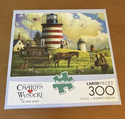 Buffalo 300 Piece Puzzle by Charles Wysocki Called the Three Sisters
