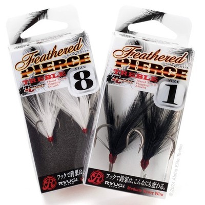 Ryugi Japan Feather Pierce TC Treble Hook