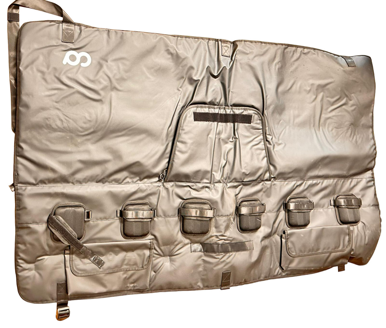 Cycling Deal Tailgate Bicycle Rack Carrier Mats for Pickup Truck 6 Bikes, Black