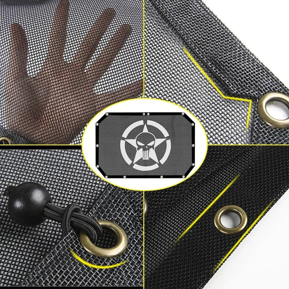 Sunshade Mesh Bikini Top Cover UV Block for Jeep Wrangler JK JKU 2007-2017 NEW - Image 3 of 4