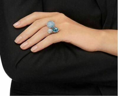 Swarovski Fun Ring Blue Cyrstal Size 52/US 6/S 55/US 7/M 58