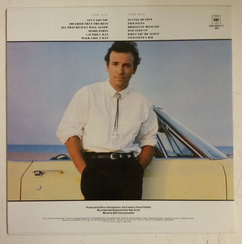 Bruce Springsteen Tunnel Of Love LP España 1987 funda interior a color - Picture 2 of 4