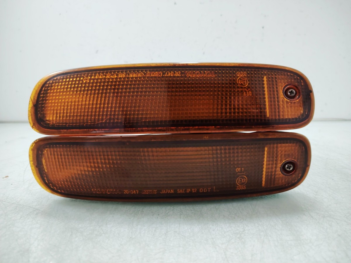 JDM Toyota Celica ST202 Front Bumper Amber Turn Signal Lamp Lights