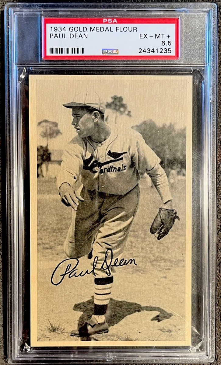 1934 PSA 6.5 Gold Medal Flour Paul Dean St Louis Cardinals Gas