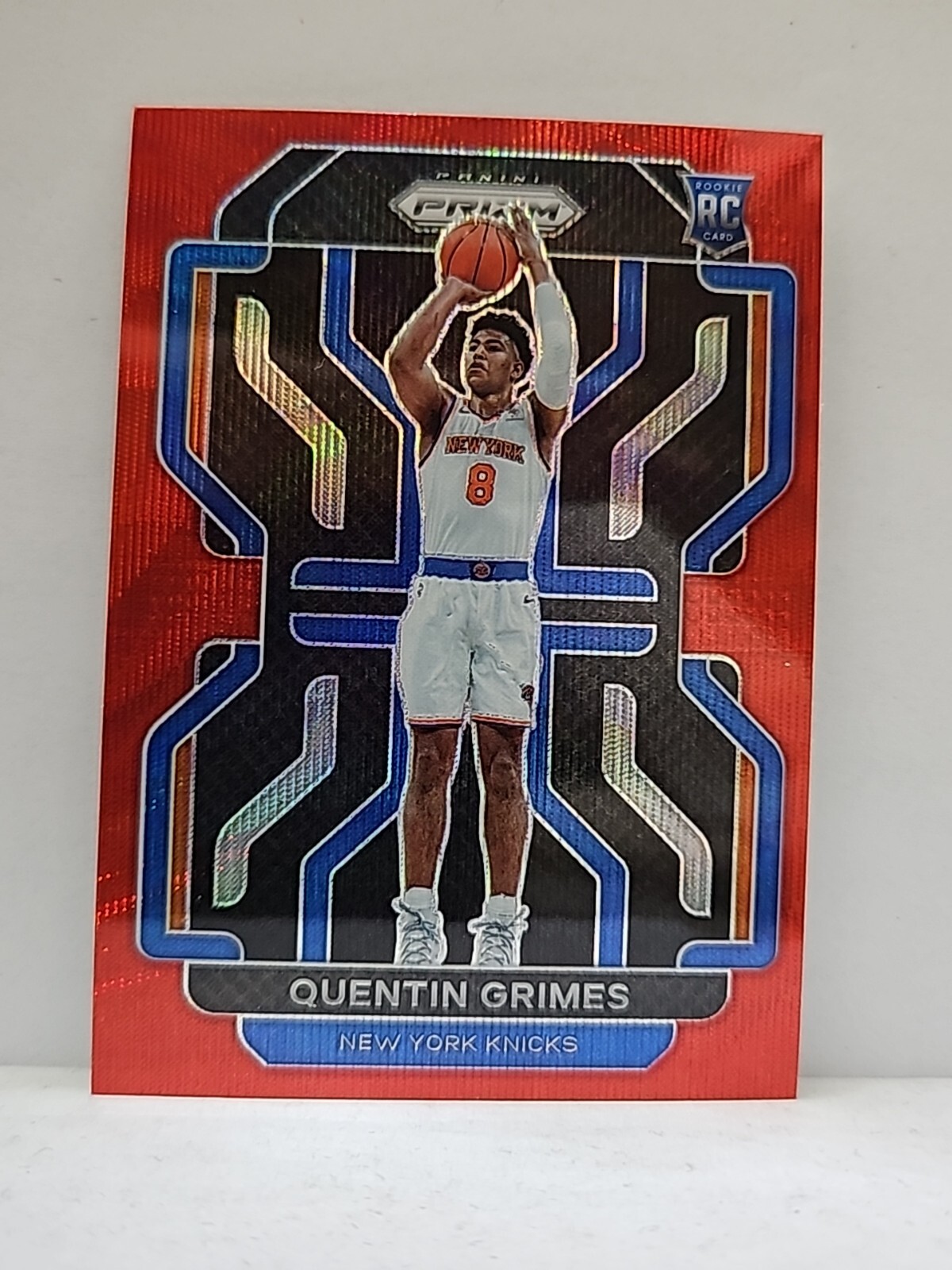 Quentin Grimes 2021-22 Panini Prizm RC Ruby Red Wave Knicks Rookie Card 🔥🔥 285