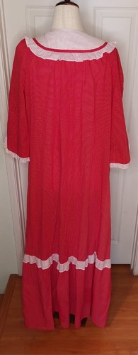 VTG Liberty House By MOKO Hawaii Muumuu Red Polka Dot Ruffled Dress - Picture 3 of 5