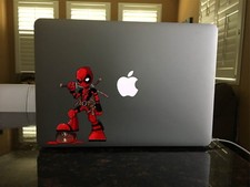30-170 Deadpool cartoon severed head Parody vinyl sticker decal funny humorous