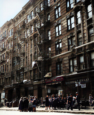 1936 New York street scene 14 x 11'' Photo Print