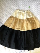 Vintage 70s Tiered Ruffle High Waisted Peasant Skirt Size 9-10