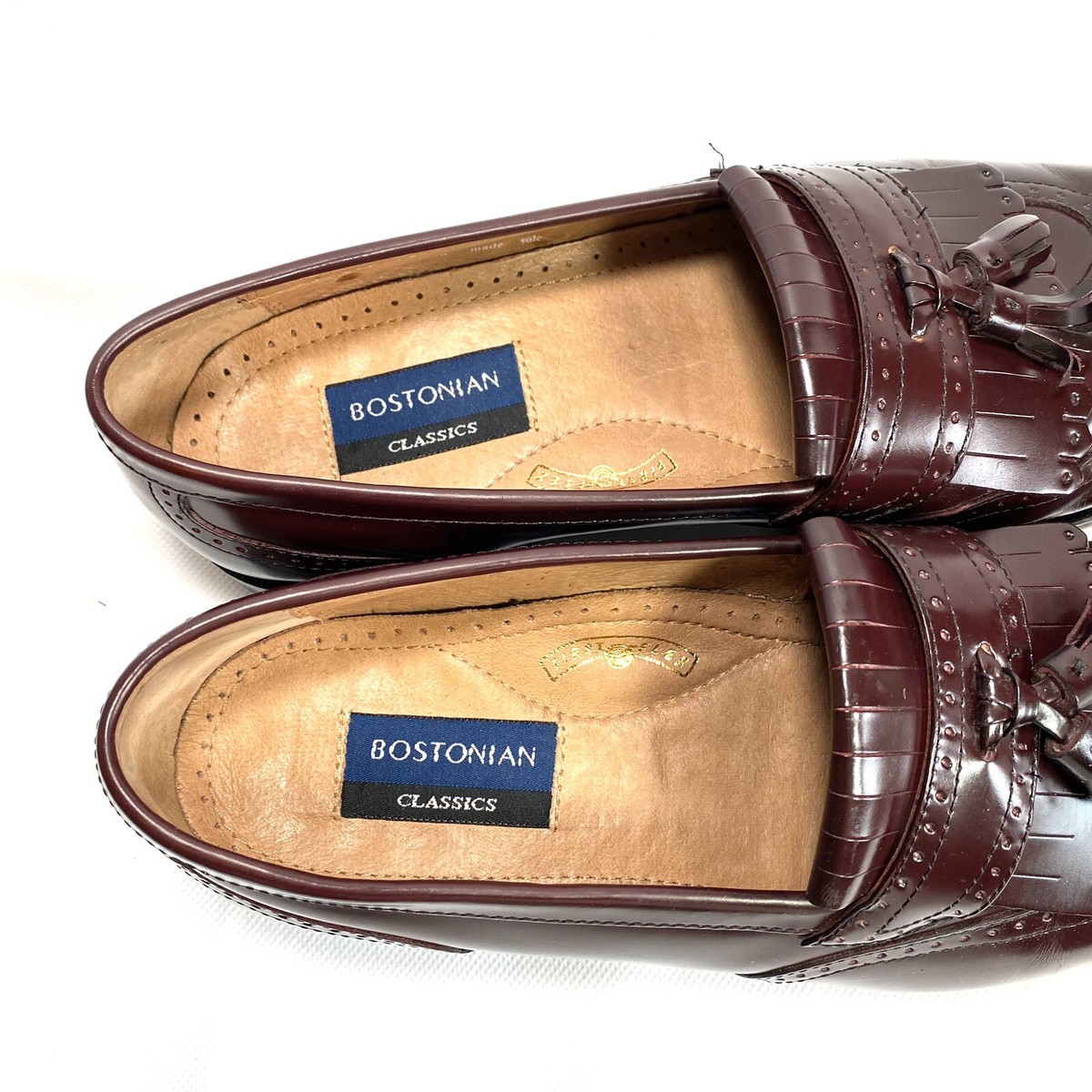 Bostonian Classics Loafers Mens Size 10M Burgundy Evanston  display picture 2