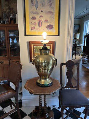 VINTAGE FREDERICK COOPER ASIAN CHINOISERIE BRASS Ginger Jar TABLE