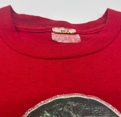 Star Wars 1977 Chewie Single Stitch Glitter Iron on T-shirt Vintage Red Women's - Picture 10 of 12