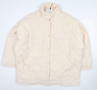 Kaiia Damen Steppjacke beige Größe XL Druckknopf