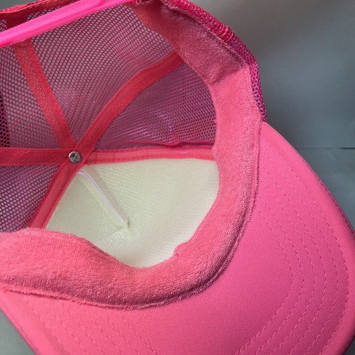 NYC NASH Lightning Bolt Heart Horseshoe Pink Foam Trucker Adjustable Women’s Hat - Picture 7 of 10