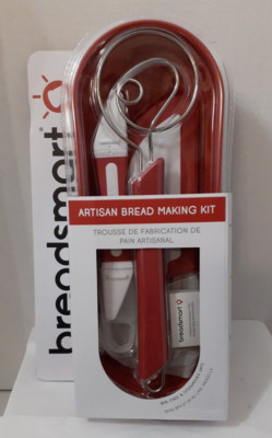 Breadsmart Artisan Bread Making Kit Red NIP BPH Free Dishwasher Safe