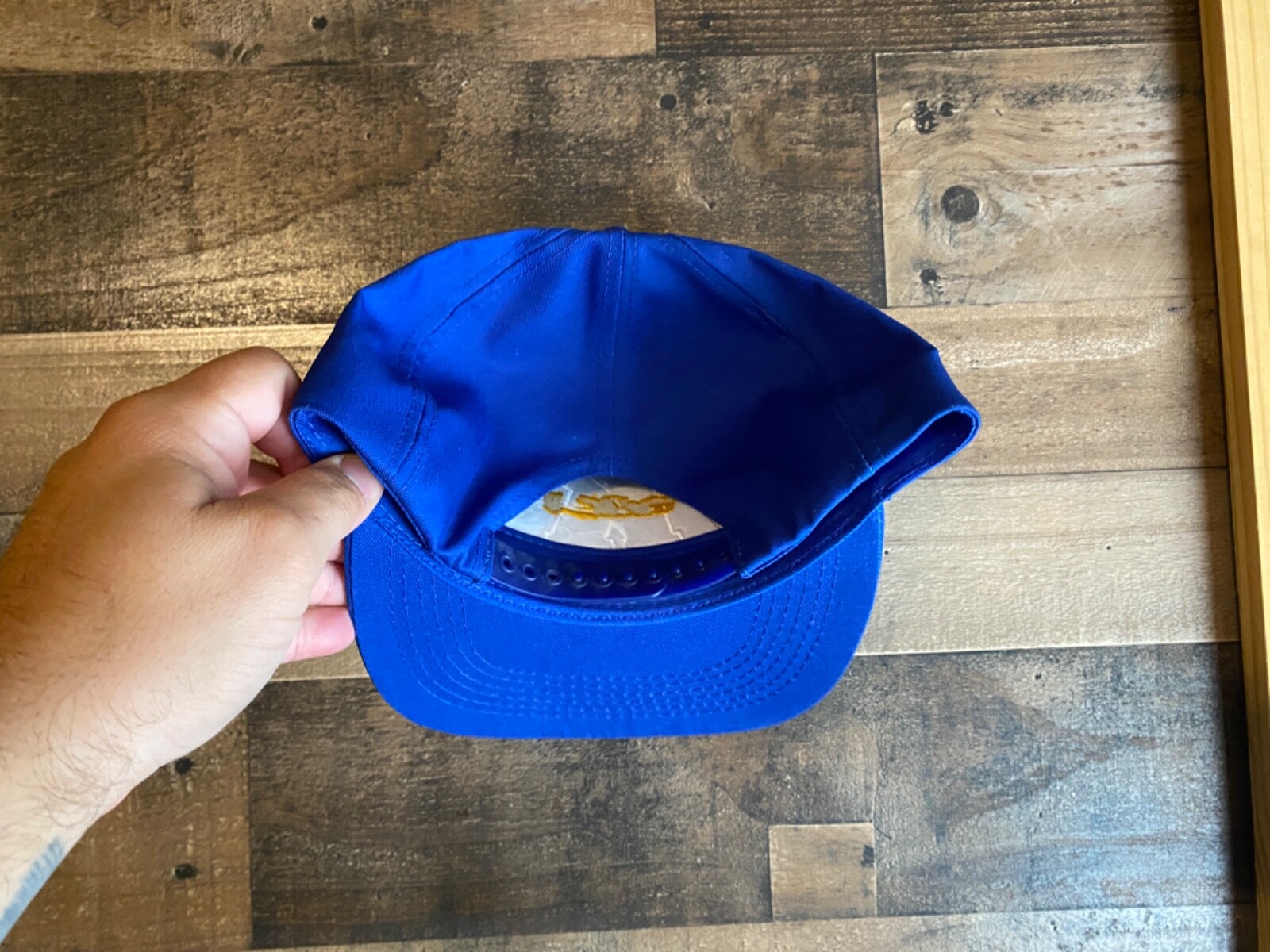 Cappello Snapback Keen Transport Vintage Cappello Prodotto USA Blu Bianco Giallo Camionsta