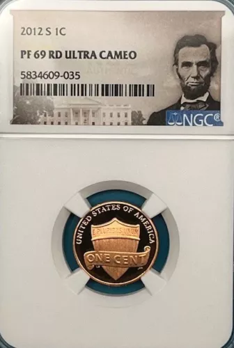 ‎2012-S Lincoln Shield Penny 1C NGC PF 69 RD Ultra Cameo