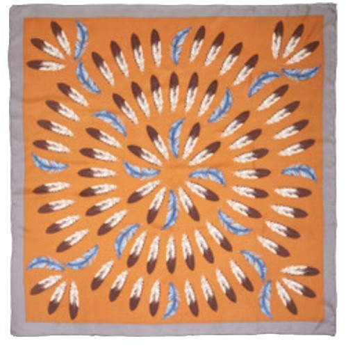 HERMES Carre 90 LA MAGIE Silk Scarf Brown multi 90cm Japan [Used