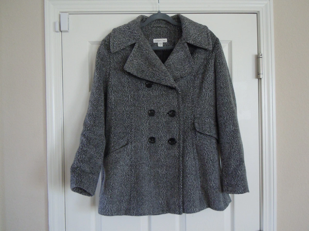 Herringbone peacoat sale women's