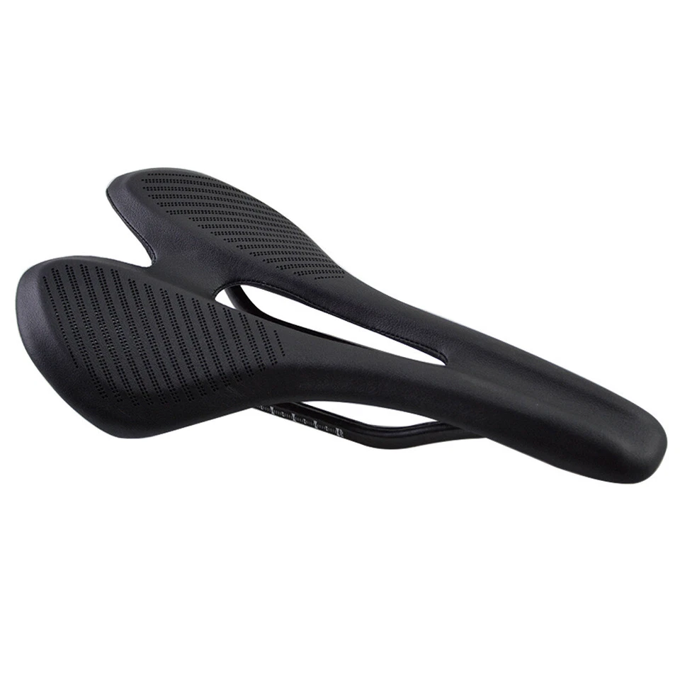 Asiento de Bicicleta Carbono Cuero EVA Hueco MTB Bicicleta de Carretera Sillín 7*9 Asientos de Riel Ovalado Foto 3 de 4