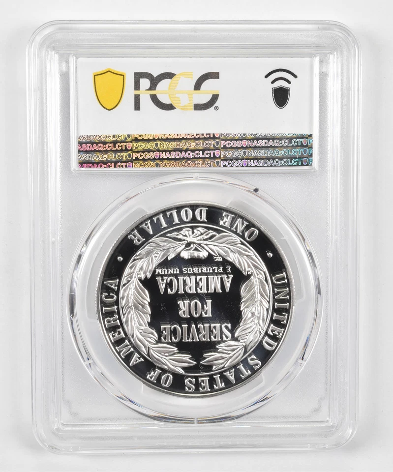 1996-S PR70DCAM Commemorative Dollar Nat'l Community Service PCGS Blue Lbl - Image 2 of 4