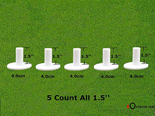 5 Pcs Rubber Golf Tees Holder Tee Range Driving Practice Mat Hitting White New - Picture 11 of 15