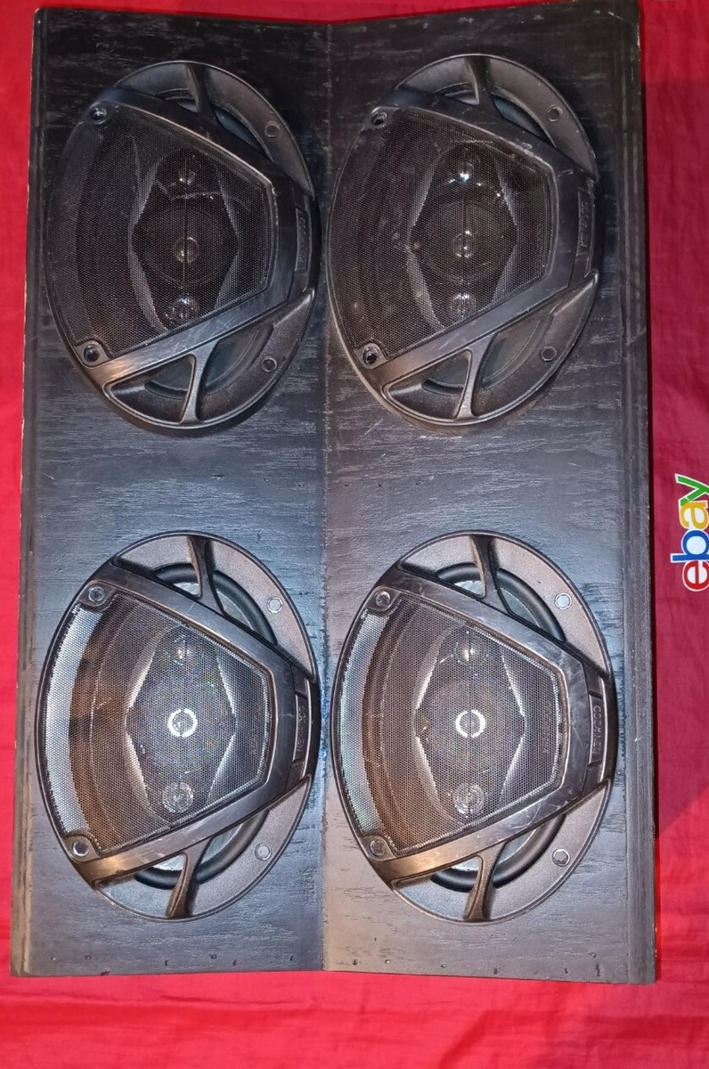 4 Kenwood kfc-6983ps 6X9 Speakers 🔊 IN CUSTOM SOLID WOOD BOX