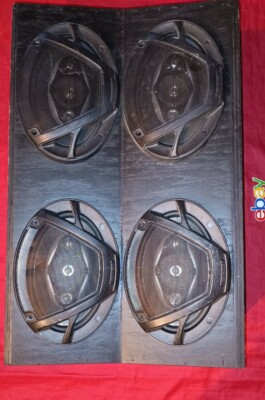 4 Kenwood kfc-6983ps 6X9 Speakers 🔊 IN CUSTOM SOLID WOOD BOX