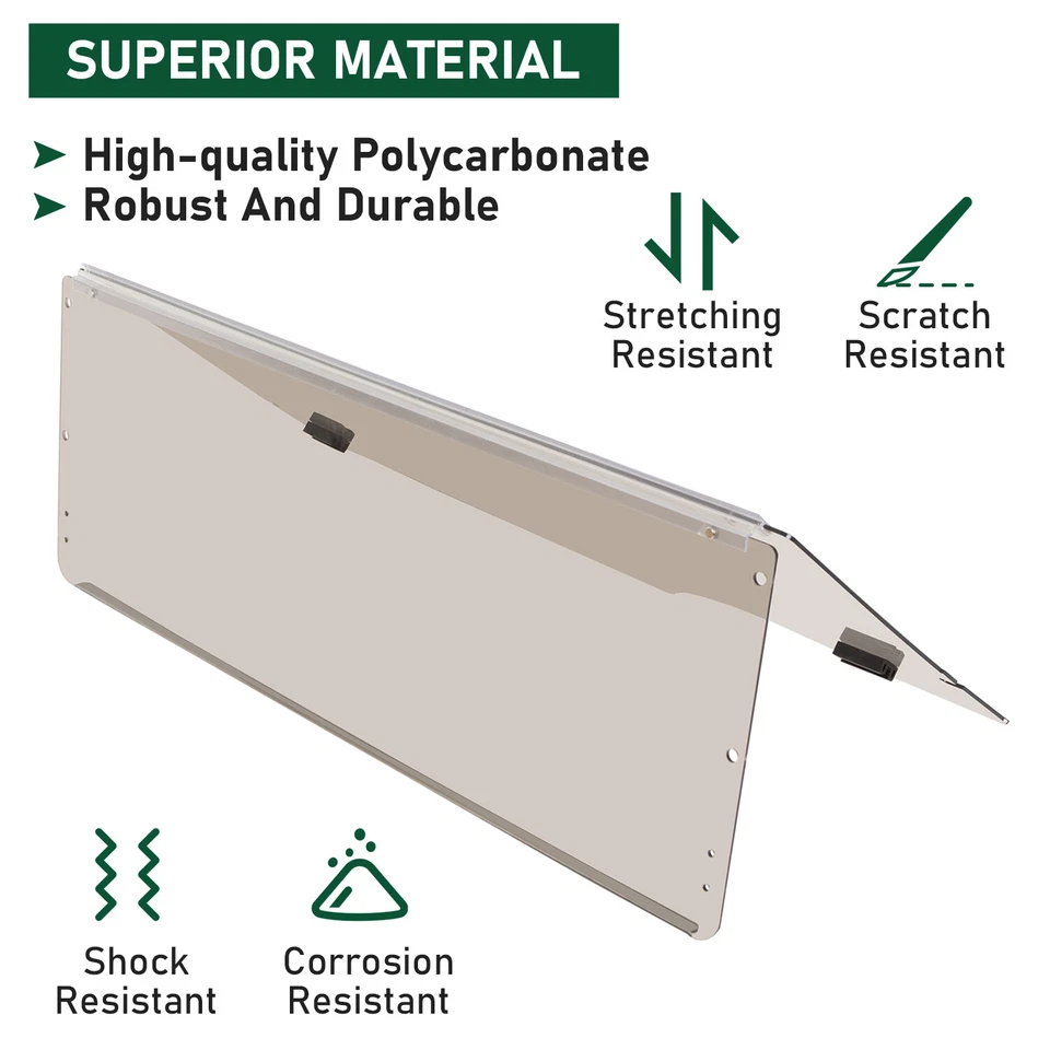 Carro de golf parabrisas tintado estilo plegable para EZGO RXV 2008-UP Foto 4 de 4