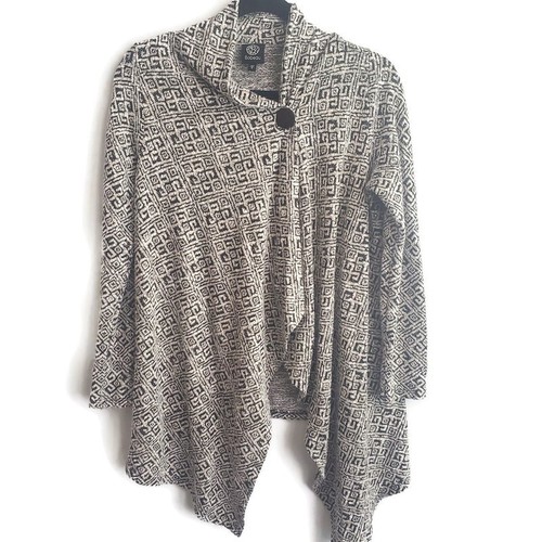 Bobeau One Button Cardigan Sweater Wrap 