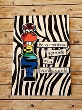 Rainbow sprinkle in a vanilla world - birthday friendship motivational