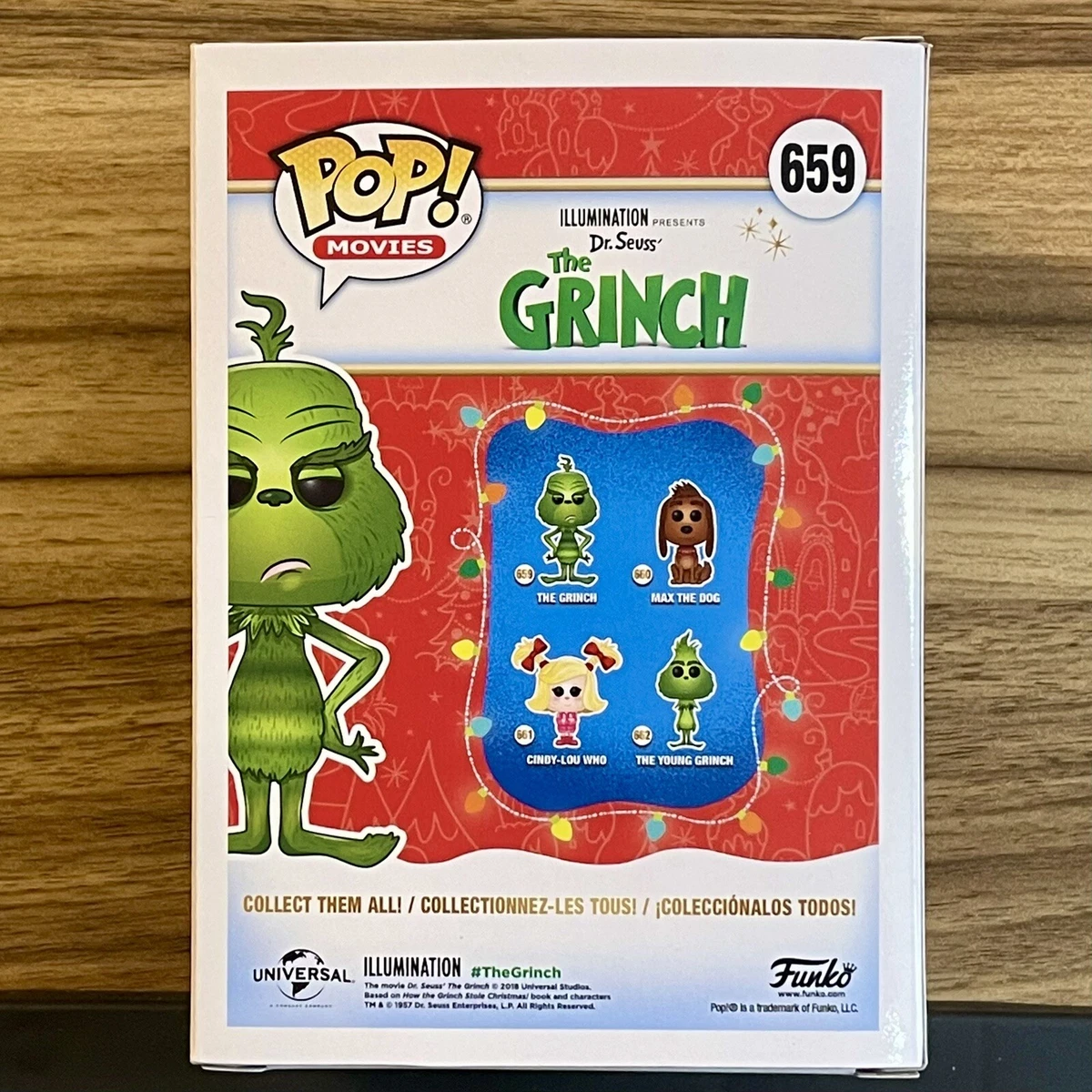 Dr. Seuss The Grinch Funko Pop #659 Movies Vinyl Figure Brand New