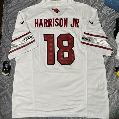 Marvin Harrison Jr Jersey Arizona Cardinals Large White Mens Stitched