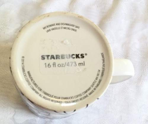 STARBUCKS Coffee Mug Cup Tea Cup Holiday Latte Mocha Dot Dodge Portugal MINT - Picture 32 of 52
