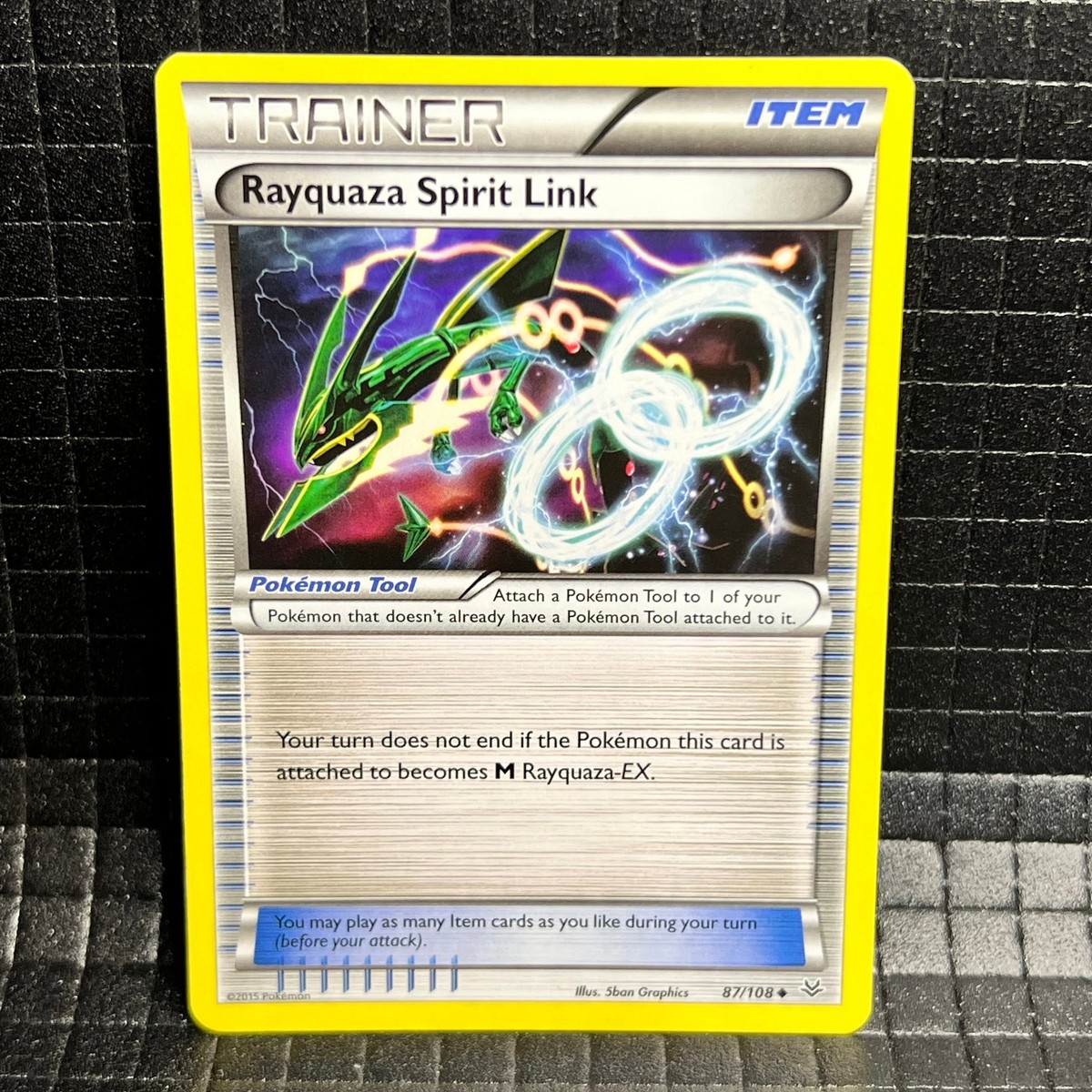 Rayquaza Spirit Link #87/108 Roaring Skies Uncommon Trainer Rayquaza Spirit Link #87/108 Roaring Skies Uncommon Trainer