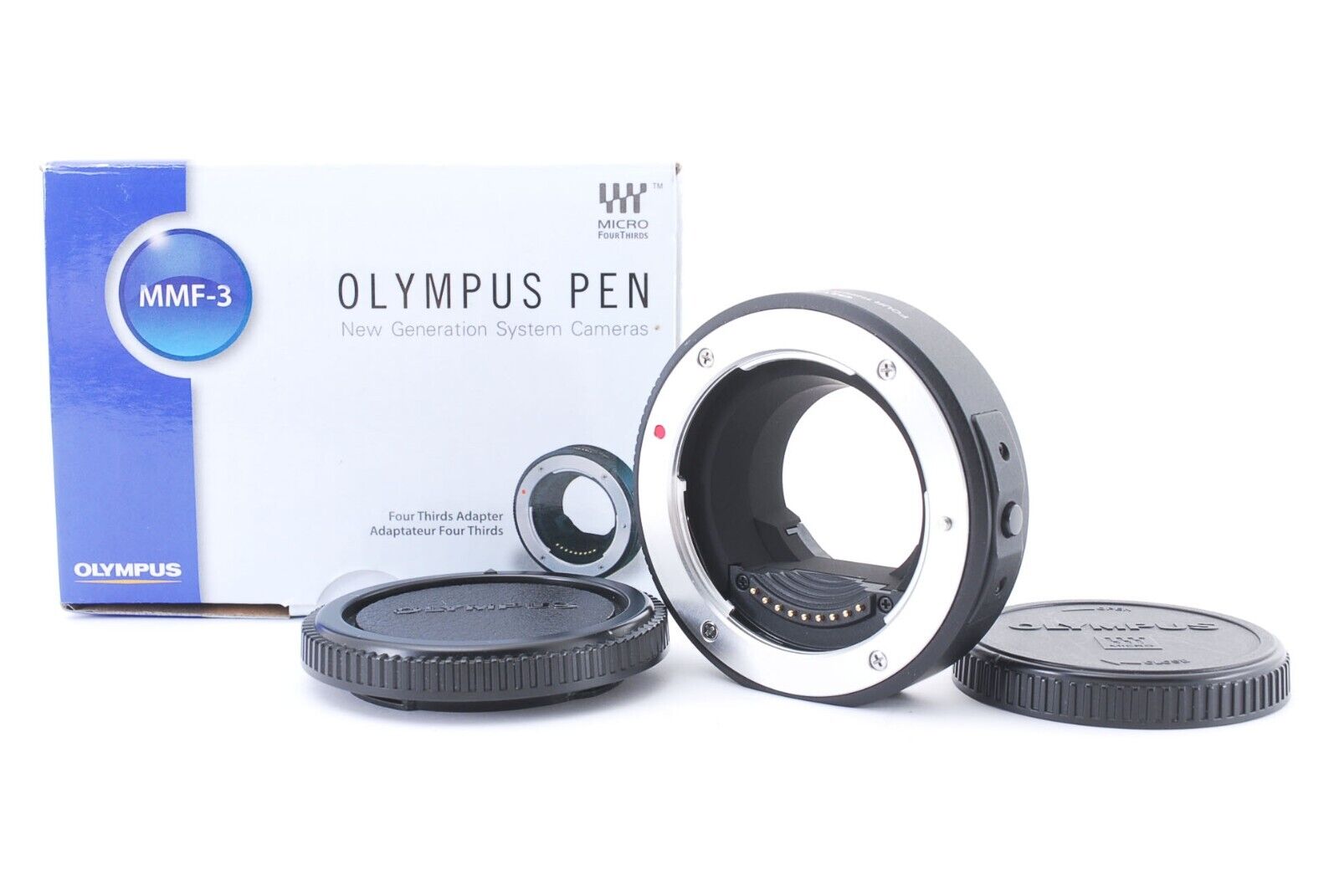 "Mint w/ Box" Olympus MMF-3 Digital Four Thirds Lens Adapter Micro 4/3 Japan