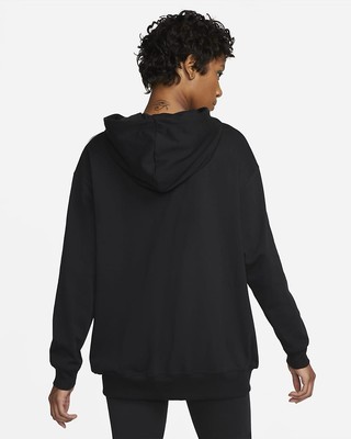 Nike Sportswear Women's Oversized Jersey Full-Zip Hoodie Black