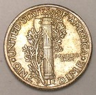 1945 D Mercury Winged Head Dime 10 Cents Silver Coin XF+ — photo 2