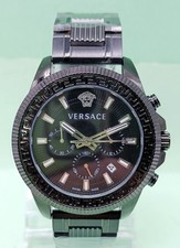 Awesome Versace Chronograph Date Indicator Quartz Analog Men's Wrist Watch