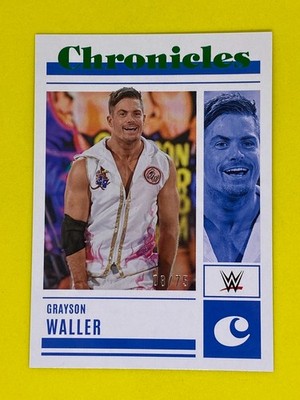 Grayson Waller WWE Panini Chronicles 2023 Parallel /75 Wrestling Trading Card