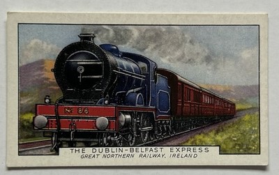 Gallaher Trains World No35 Dublin Belfast Express Ireland Tobacco Card CC1