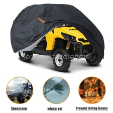 UTV Cover 2-3 Seaters Waterproof Outdoor Protector Black For Polaris RZR Can-Am