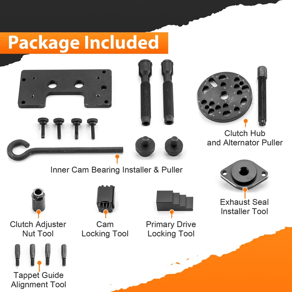 Juego de herramientas de tuerca ajustadora de embrague extractor de alternador de buje de embrague para Harley Davidson Foto 4 de 4