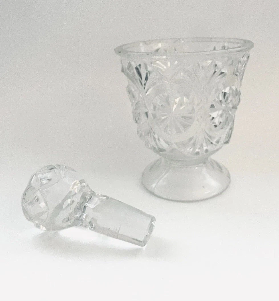 Antique Glass Mortar and Pestle Apothecary Pharmacy Pill Crusher Early 1900s