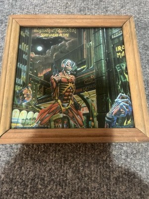 Vintage Iron Maiden Somewhere In Time Framed Picture 